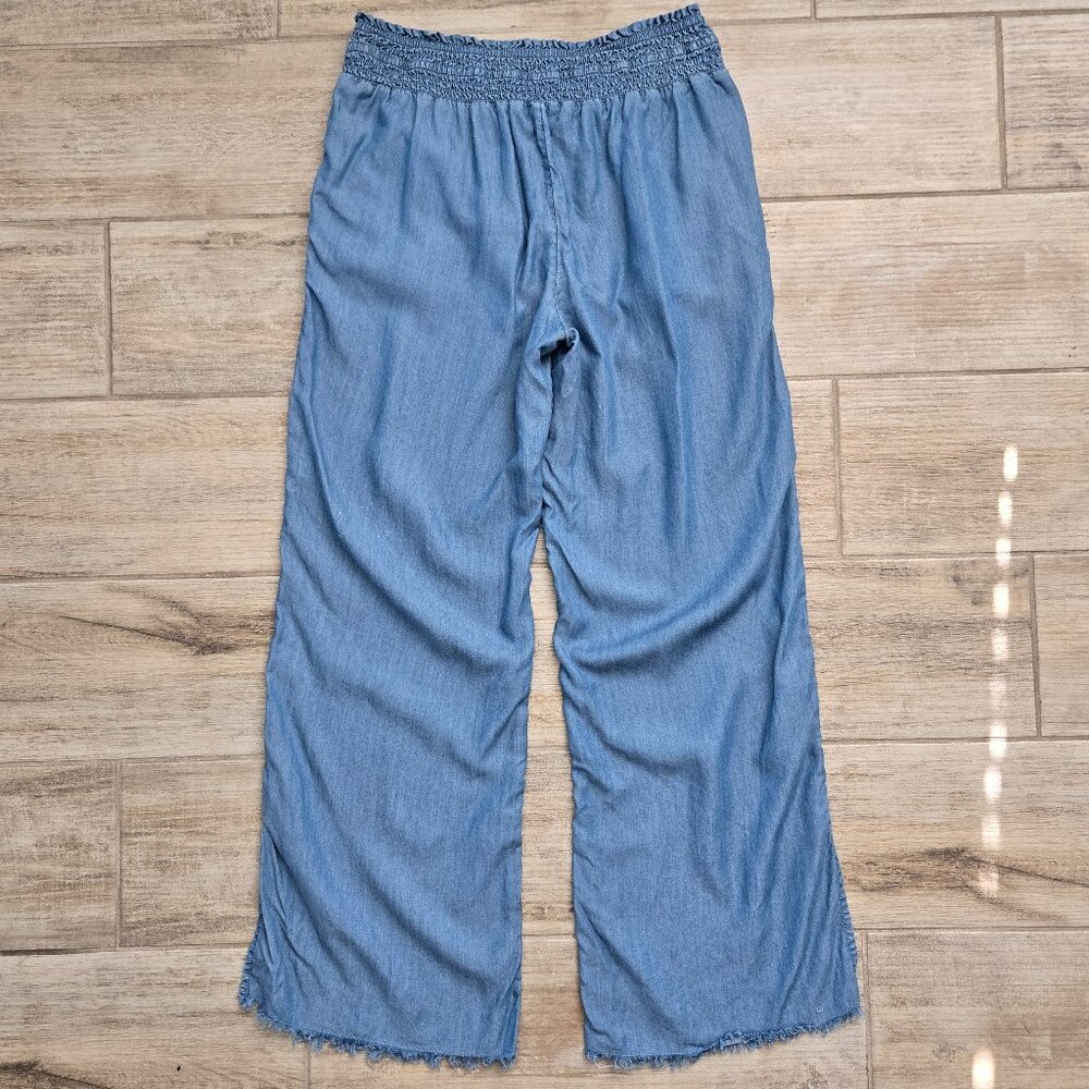 Aerie Blue Wide Leg Pants - Picture 2 of 6